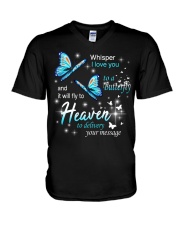 Whisper I love you V-Neck T-Shirt tile