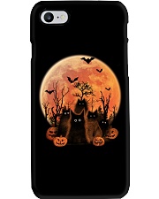 Black cat Halloween Phone Case tile