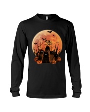 Black cat Halloween Long Sleeve Tee tile