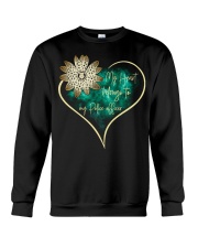 My heart belongs to my police officer Crewneck Sweatshirt front
