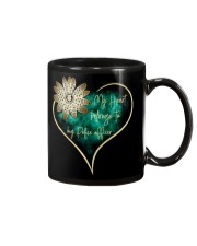 My heart belongs to my police officer Mug tile
