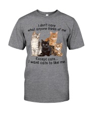 I don't care Classic T-Shirt front