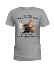 I don't care Ladies T-Shirt tile