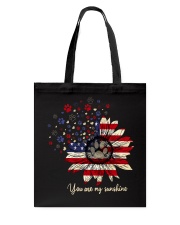 American flag sunflower Independence day Tote Bag tile