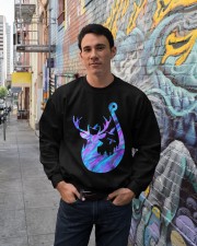 Duck Deer and Hook Crewneck Sweatshirt lifestyle-unisex-sweatshirt-front-2
