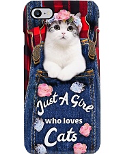 Just a girl who loves cats Phone Case i-phone-8-case
