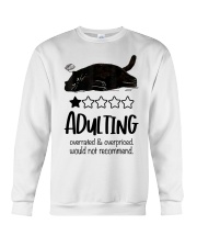 Adulting is overrated Crewneck Sweatshirt tile