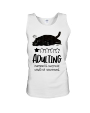 Adulting is overrated Unisex Tank tile