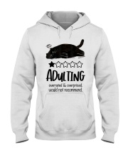 Adulting is overrated Hooded Sweatshirt tile