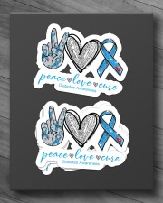 Peace Love Cure Sticker - 4 pack (Horizontal) aos-sticker-4-pack-horizontal-lifestyle-front-10