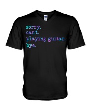 Sorry can't V-Neck T-Shirt tile