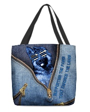 Supporting the paws that enforce the laws All-over Tote front