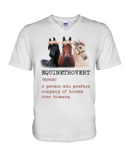 Equinetrovert V-Neck T-Shirt tile
