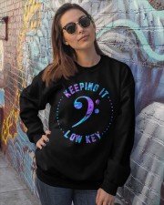 Keeping it low key Crewneck Sweatshirt lifestyle-unisex-sweatshirt-front-3