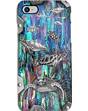 Turtle Lover Metal Pattern Print Phone Case i-phone-8-case