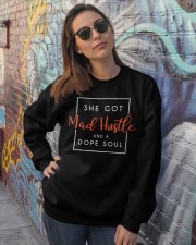 She got mad hustle and a dope soul Crewneck Sweatshirt lifestyle-unisex-sweatshirt-front-3