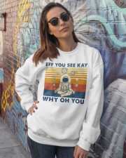 Eff you see kay spiritual space Crewneck Sweatshirt lifestyle-unisex-sweatshirt-front-3