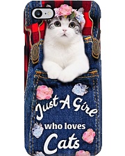 Just a girl who loves cats Phone Case i-phone-8-case