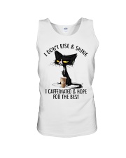 I don't rise and shine Unisex Tank tile