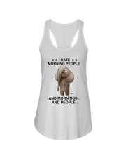 I hate morning people Ladies Flowy Tank tile