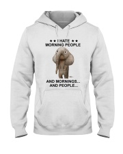 I hate morning people Hooded Sweatshirt tile