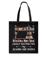 Easily distracted by sewing and books Tote Bag tile