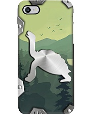 Turtle Lovers Metal Pattern Print Phone Case i-phone-8-case