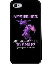 Everything hurts and you want me to smile Phone Case tile