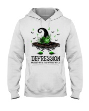 Depression messed with the wrong witch Hooded Sweatshirt tile