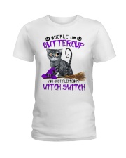 Back up buttercup Ladies T-Shirt tile