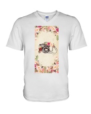 Camera lovers V-Neck T-Shirt tile