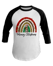 Meowy Christmas Baseball Tee tile