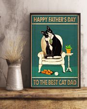 The best cat dad Father's day 11x17 Poster lifestyle-poster-3
