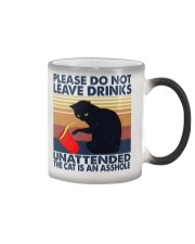 Please do not leave drinks Color Changing Mug tile
