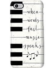 When words fail music speaks Phone Case i-phone-8-case