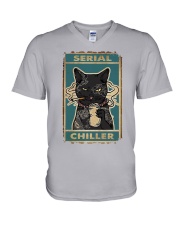 Serial chiller V-Neck T-Shirt tile