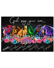 God says you are 17x11 Poster front