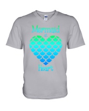 Mermaid at heart V-Neck T-Shirt tile