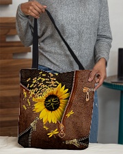 Dragonfly Leather pattern print All-over Tote aos-all-over-tote-lifestyle-front-10