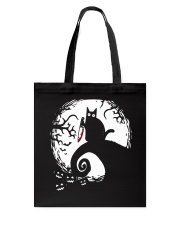 Black cat Halloween Tote Bag tile
