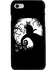 Black cat Halloween Phone Case tile