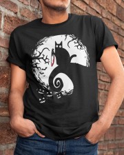 Black cat Halloween Classic T-Shirt apparel-classic-tshirt-lifestyle-26