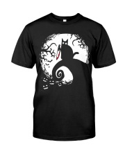 Black cat Halloween Classic T-Shirt front