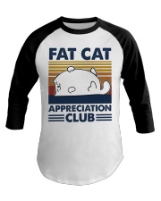 Fat cat appreciation Baseball Tee tile