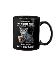 Shhh my coffee and I Mug tile