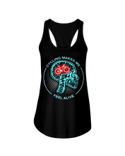Cycling makes me feel alive Ladies Flowy Tank tile