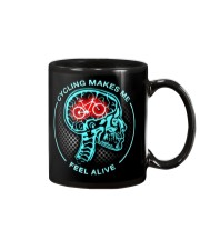 Cycling makes me feel alive Mug tile