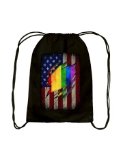 Rainbow flag Independence day Drawstring Bag tile