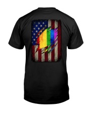Rainbow flag Independence day Classic T-Shirt back