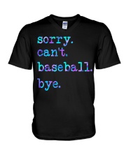 Sorry can't V-Neck T-Shirt tile